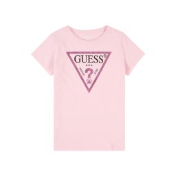 GUESS Tricou roz / roz închis / negru