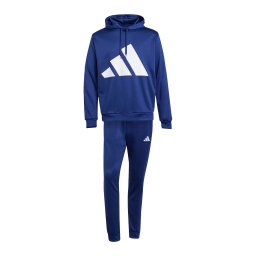 ADIDAS SPORTSWEAR Costum de trening albastru închis / alb
