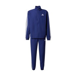 ADIDAS SPORTSWEAR Costum de trening albastru închis / alb