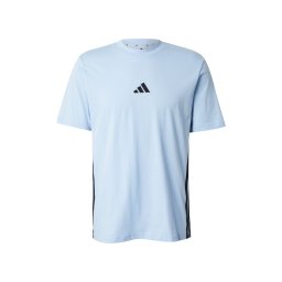 ADIDAS PERFORMANCE Tricou albastru deschis / negru