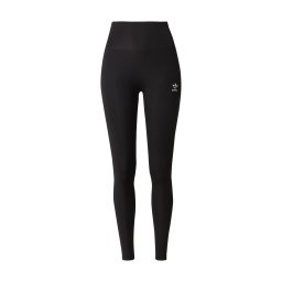 ADIDAS ORIGINALS Leggings 'ESS' negru / alb