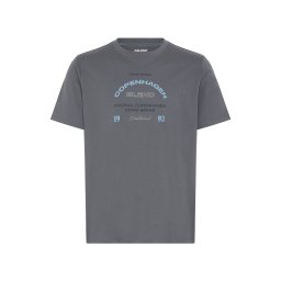 BLEND Tricou 'BHKORNELI' azuriu / gri deschis / gri închis / negru