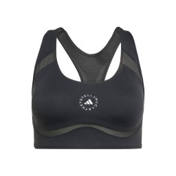ADIDAS BY STELLA MCCARTNEY Sutien sport 'Power Impact' negru / alb