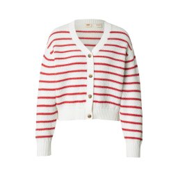 LEVI'S ® Geacă tricotată 'Snowflake Cardigan' roșu / alb