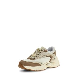 GUESS Sneaker low 'IMERI' alb kitt / ombră / alb murdar