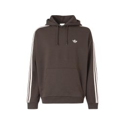ADIDAS ORIGINALS Bluză de molton 'Adicolor Classics' maro închis / alb