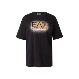 EA7 Emporio Armani Tricou bej / bej deschis / negru