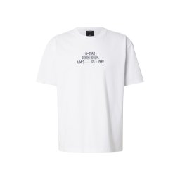 G-STAR Tricou albastru închis / gri deschis / alb