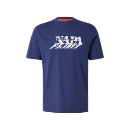 NAPAPIJRI Tricou 'S-LODESTAR' albastru închis / alb