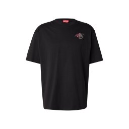 DIESEL Tricou 'T-BOGGY-V4' gri închis / magenta / roz pal / negru