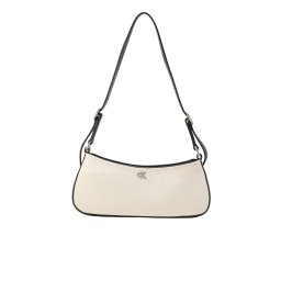 Calvin Klein Geantă de umăr negru / alb