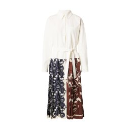 Weekend Max Mara Rochie tip bluză 'DONDINA' bleumarin / maro ruginiu / negru / alb