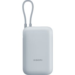 Baterie Externa Xiaomi Pocket, 10000mAh, 22.5W, QC + PD, 1 x USB-A - 2 x USB-C, Albastra BHR9073GL