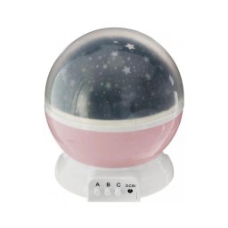 Atmosphera - Proiector LED pentru copii, alimentat de 3 baterii AA, roz