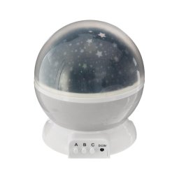 Atmosphera - Proiector LED pentru copii, 3xAA, gri