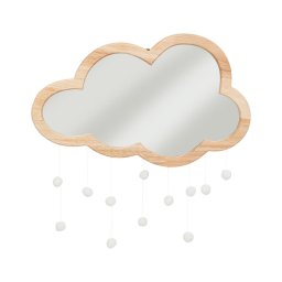 Atmosphera - CLOUD, oglindă de perete pentru copii, 40x36 cm, din lemn de cauciuc