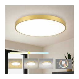 Brilagi - Plafonieră LED POOL, 100 W, 230 V, 3000/4000/6000 K, diam. 80 cm, finisaj auriu