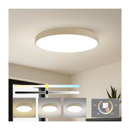Brilagi-LED Plafonieră POOL LED/128W/230V 3000/4000/6000K diam. 100 cm bej