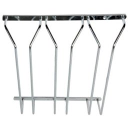 Suport Suspendat pentru Pahare, 3 Randuri, 340x315x70 mm, Finisaj Crom Lucios