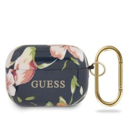 Guess Husa Flower Collection Airpods Pro Albastru (cu breloc)