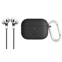 Husă UNIQ Vencer Silicone dark pentru AirPods Pro 1/2 – Gri