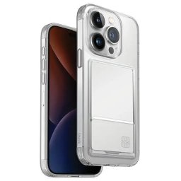 Husa Uniq Air Fender ID case iPhone 15 Pro Max 6.7" nude transparent Cardslot