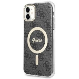 Husa Guess GUHMN61H4STK iPhone 11 6.1" black/black hardcase 4G MagSafe