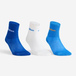 Set de 3 șosete de sport lungi Adidas JR High Albastru Copii
