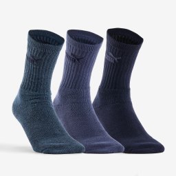 Set 3 perechi șosete de sport lungi Puma bleumarin