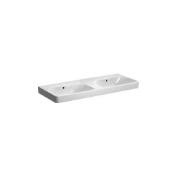 Geberit 500.224.01.1 - Lavoar dublu suspendat Smyle Square 120 x 48 cm, din ceramică, alb