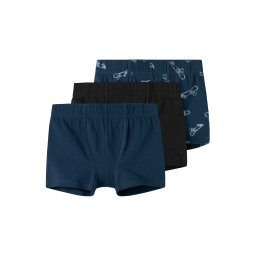 NAME IT Chiloţi bleumarin / gri metalic / alb