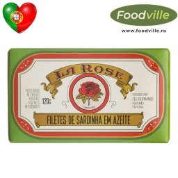 LA ROSE File sardine portugheze in ulei de masline 120 gr