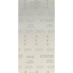 Plasă de șlefuit pentru lemn și vopsea, 115 x 230 mm, granulație 220, 10 buc