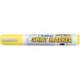 T-Shirt marker ARTLINE, corp plastic, varf rotund 2.0mm - galben fluorescent