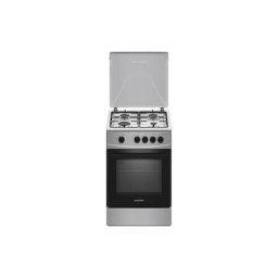 Aragaz AL452BXS, 4 Arzatoare gaz, Cuptor gaz, Siguranta plita si cuptor, Geam dublu la cuptor, Inox/ Argintiu