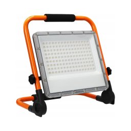 Proiector LED cu stativ, 100W, 230V, 4500K, IP65, portocaliu