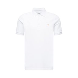 FARAH Tricou 'BLANES' galben / alb