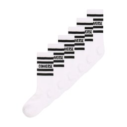 CONVERSE Șosete negru / alb
