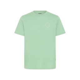 BLEND Tricou 'BHKAIN' verde deschis / alb