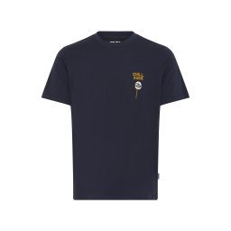 BLEND Tricou 'BHKAMERON' albastru noapte / galben muștar / negru / alb