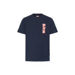 BLEND Tricou 'BHSun' albastru marin / roz / roşu închis / alb
