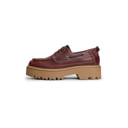 Tommy Jeans Pantofi cu șireturi 'ARCHIVE '01' maro ruginiu