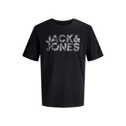 Jack & Jones Junior Tricou 'JJEJeff' gri / gri metalic / negru / alb