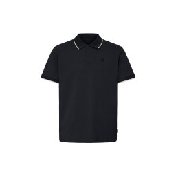 BLEND Tricou 'BHEdin' negru / alb murdar