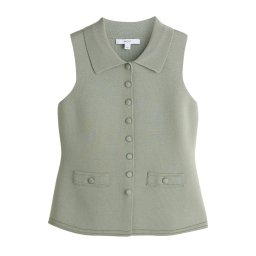 Next Vestă tricotată verde pastel