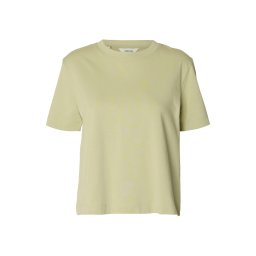 SELECTED Tricou 'SLFEssential' verde pastel
