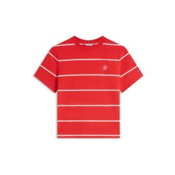 TOMMY HILFIGER Tricou roșu / alb