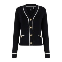 GUESS by Marciano Geacă tricotată 'Noemi' negru / alb