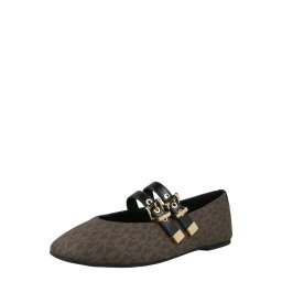 MICHAEL Michael Kors Balerini cu curea glezna 'ROWEN' maro / brocart / negru