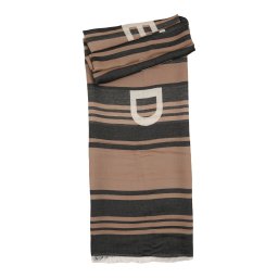 Weekend Max Mara Fular 'GALLO' maro deschis / negru / alb